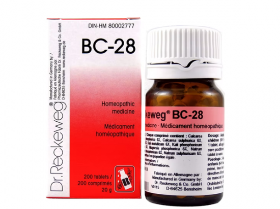BC-28 - 12 salts all in 6X - Dr Reckeweg - 200 tablets