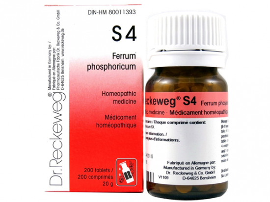 Ferrum phosphoricum S4 - Tissue Salts - Dr. Reckeweg - 200 tablets