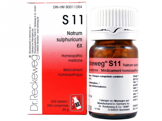 Natrum Sulphuricum S11 -  Tissue Salts - Dr. Reckeweg - 200 tablets